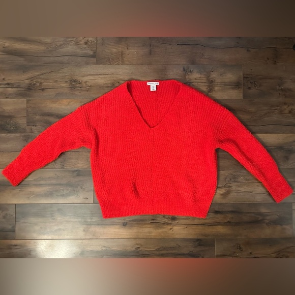 Sincerly Jules Sweaters - Sincerely Jules Cozy Red Bouclé Sweater – Size Small